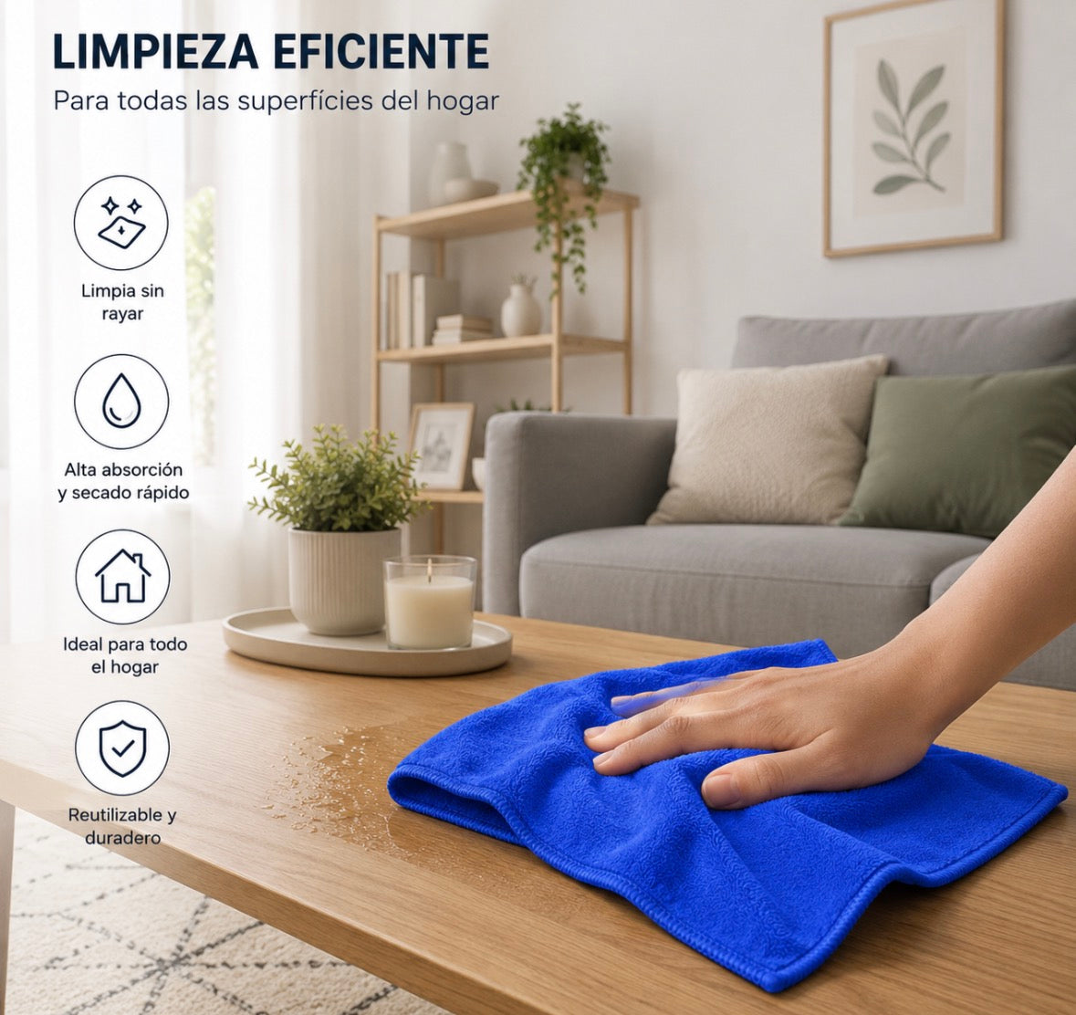 Paños de microfibra premium