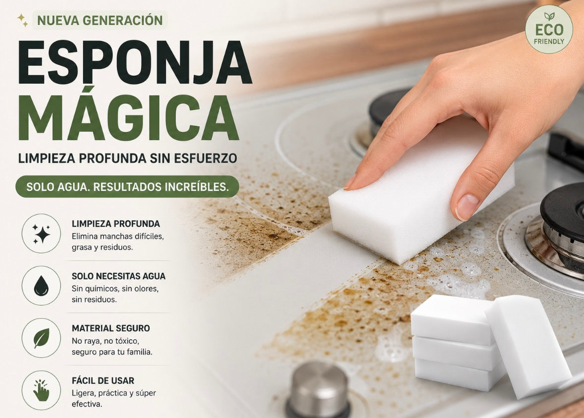 Esponja mágica limpiadora